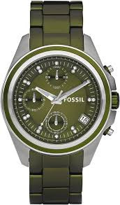 Horlogeband Fossil ES2917 Staal Groen 18mm